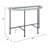 Brantley Clear Glass Sofa Table
