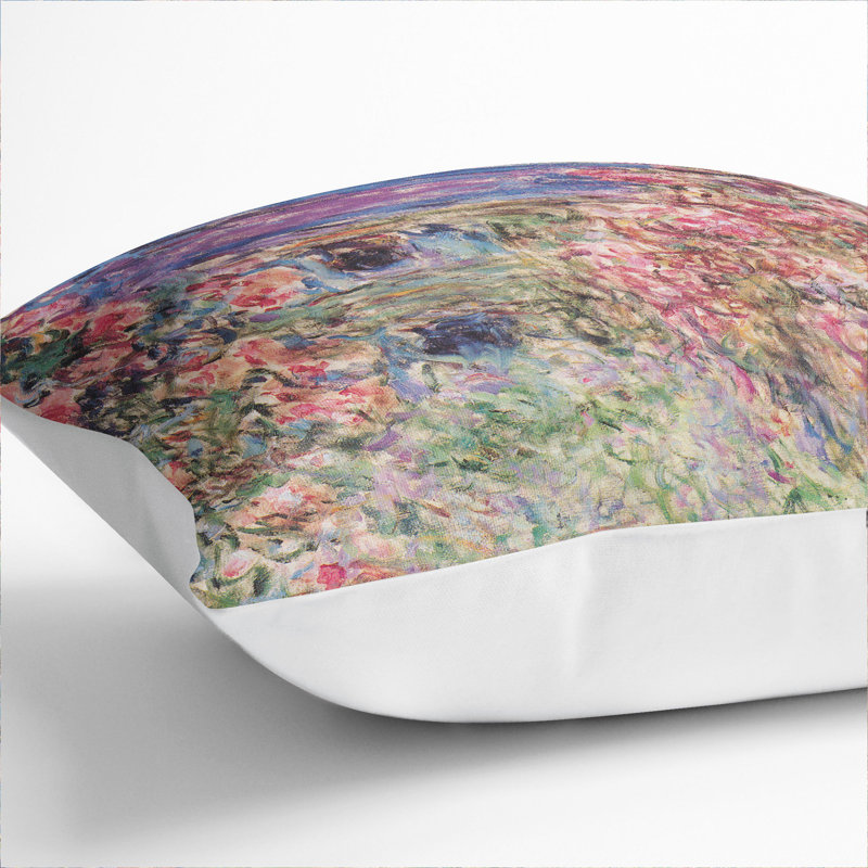 Rose House Scatter Cushion, White, 55cm H x 55cm W x 20cm D
