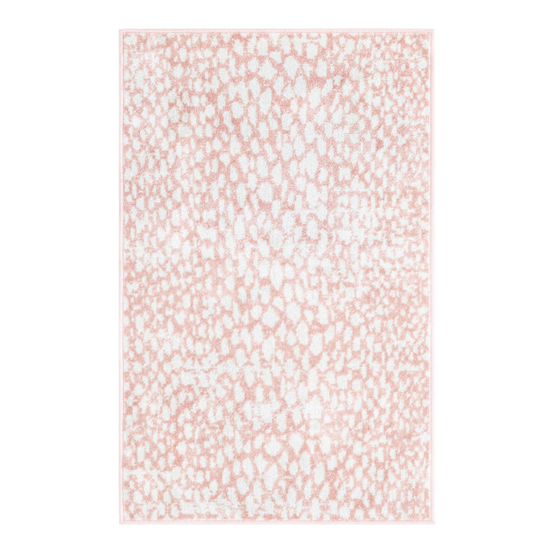 Tapis rose à motif animalier Langley Street®, Rectangle 2 pi x 3 pi 1 po