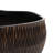 Brown V-Pattern Polyresin Round Planter-470340638