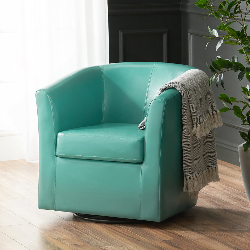 Fauteuil club pivotant, Bleu