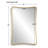 Contoured Iron Wall Mirror