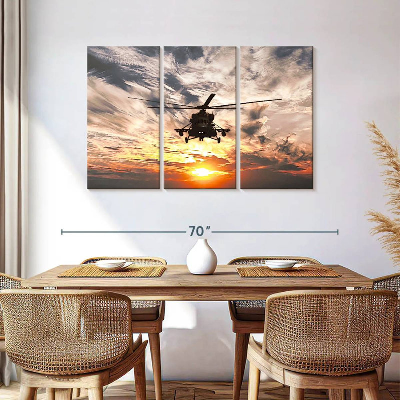 Mait Navy Helicopter, 36" H x 57" W