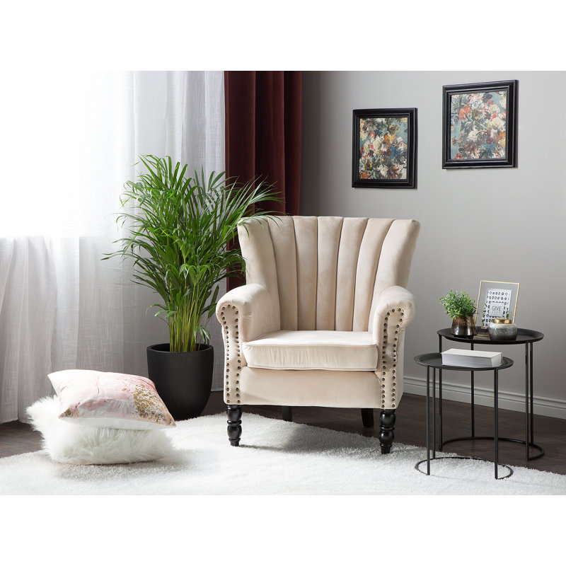 Alberto Upholstered Wingback Chair