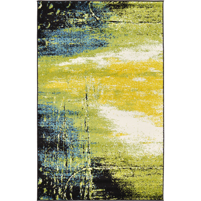 Greydon Abstract Indoor Rug, Rectangle 3'3" x 5'3"