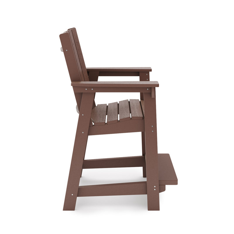 Chaise de comptoir Modern, Brun