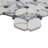 Lucera Avella x 11 in. x 12 in. Polished Marble Mosaic Floor and Wall Tile