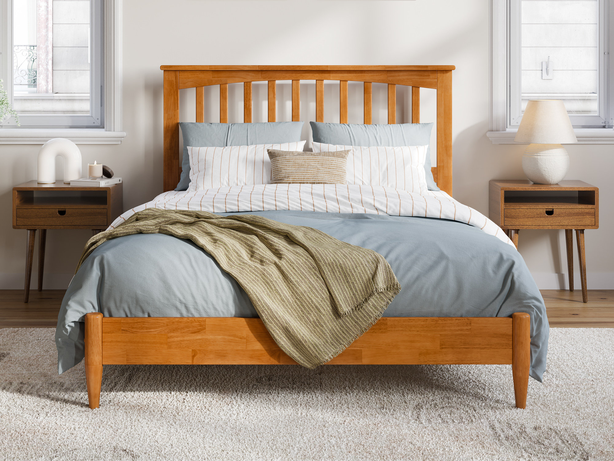 Red Barrel Studio Aritra Solid Wood Slat Bed Wayfair   Aritra Solid Wood Slat Bed 