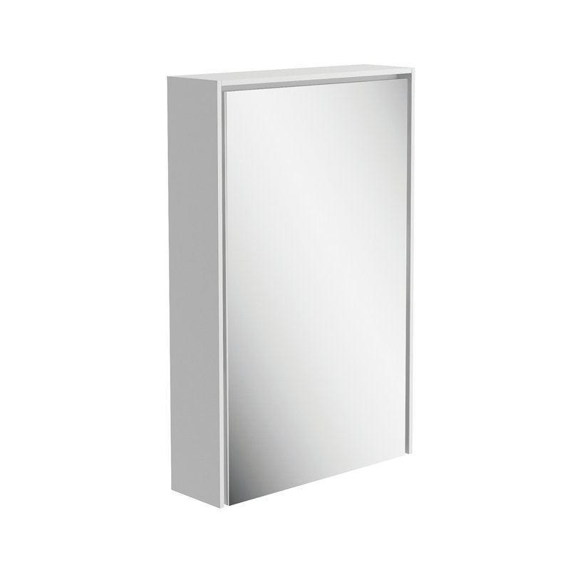 Wicker 550mm W 700mm H Surface Framed Medicine Cabinet Mirror 3 Fixed, White