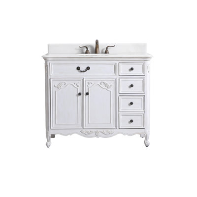 Angelique 42'' Single Bathroom Vanity with Top