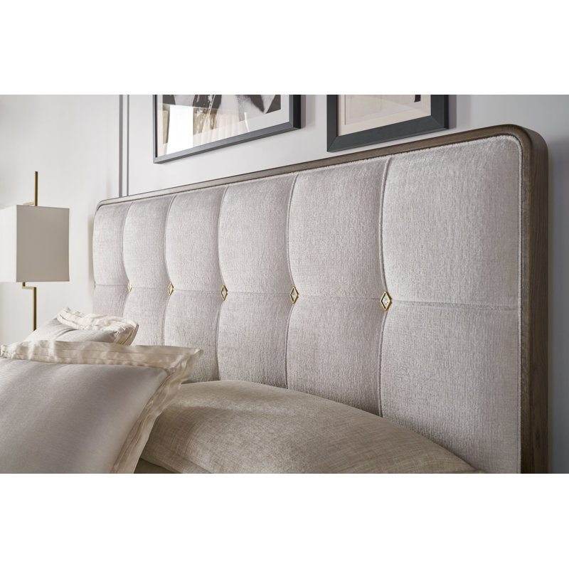 Judith Leiber Couture Upholstered King Bed, Mink