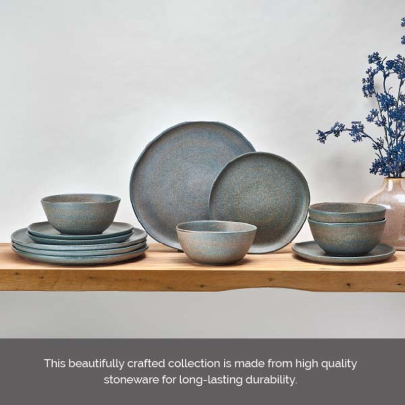 Stoneware Dinnerware Set - Service for 4
