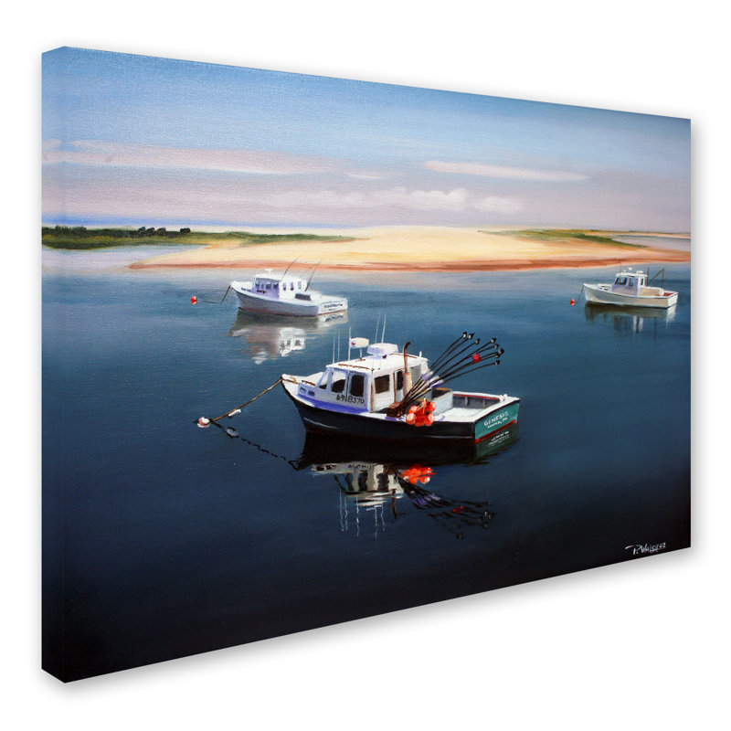 « cape cod pêches », reproduction sur toile tendue, H 14 po x l 19 po