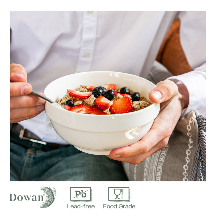 DOWAN Ceramic Bowls with Lids, Serving Bowls with Lids, Food