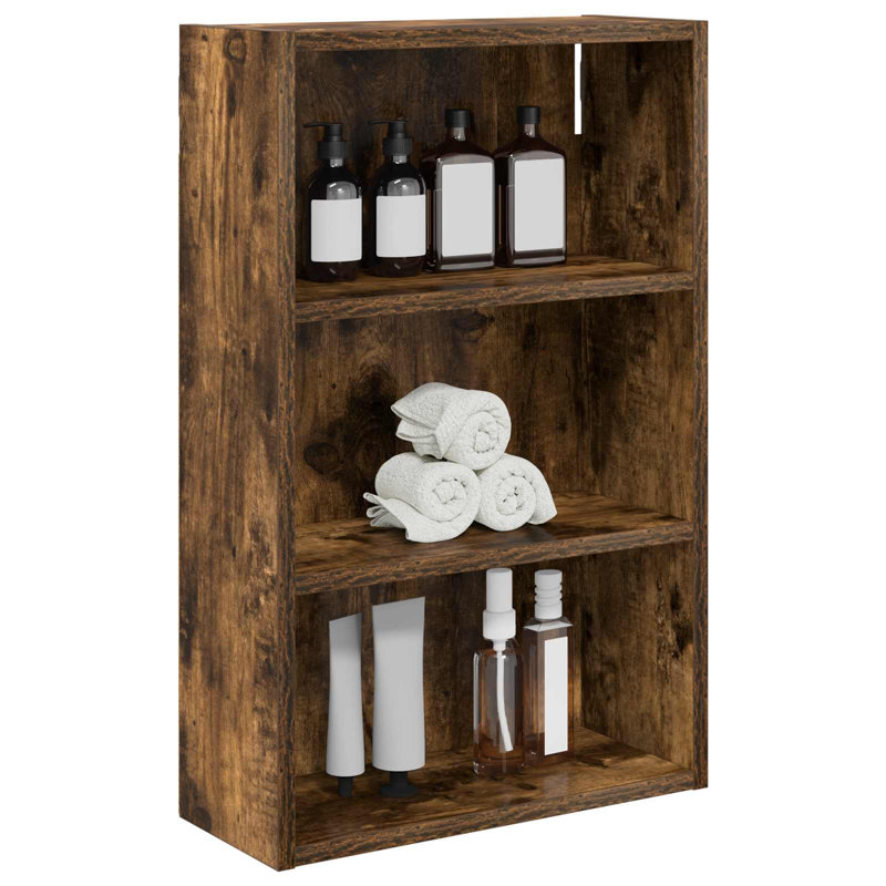 Bathroom Storage, Rustic Oak