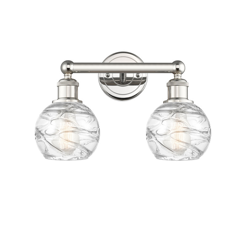 Cambria 2 - Light Dimmable Vanity Light, Polished Nickel, Clear