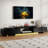 89"W Modern Extendable TV Stand Modern With 2 Door Cabinets And Open Shelf