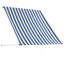 Dakota Fields 1.5cm W x 1.5cm D Blue/White Cover Retractable Patio Awning