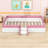 Upholstered Daybed with Fence and Stairs-1062770110