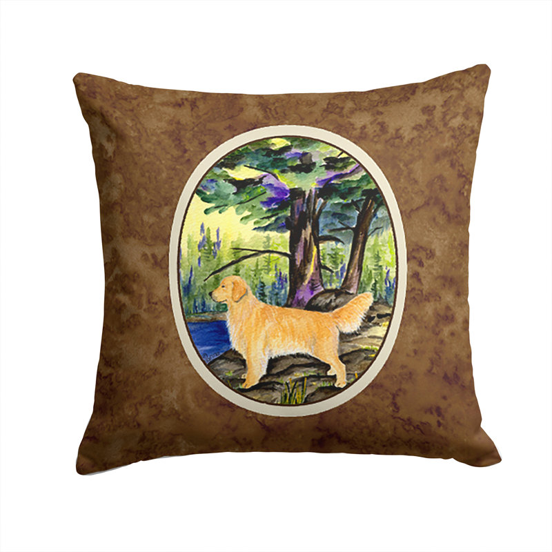 Coussin décoratif intérieur/extérieur golden retriever