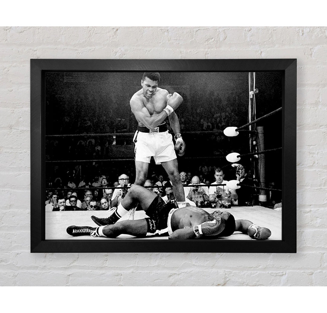 Muhammad Ali Knockout - Einzelner Bilderrahmen Kunstdrucke