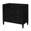 Meuble-lavabo de 36 po sans lavabo supérieur, armoire de rangement moderne avec 2 tiroirs et un tiroir basculant, structure en bois massif-2112185067