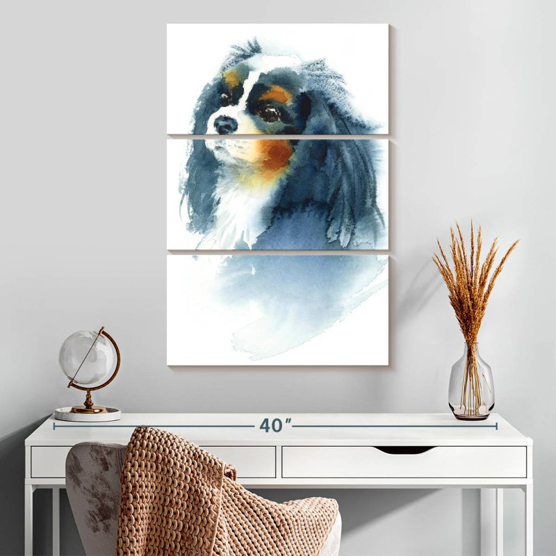 Épagneul Cavalier King Charles, H 32" x l 20"