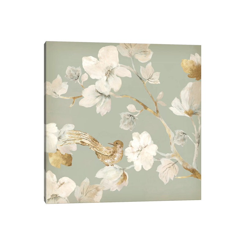 Paradise Magnolia II by Asia Jensen - Wrapped Canvas Painting, 30.48 cm H x 30.48 cm W