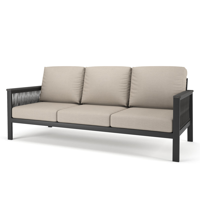 Townsend 80'' Wide Outdoor Patio Sofa with Sunbrella® Cushions, Cast Silver Sunbrella®
