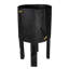 Obsidian Heirloom Planter (Large) ~ A bold fusion of ebonized elegance and timeless craftsmanship, this 100% reclaimed wood pot planter transforms natural imperfections into sculptural artistry, making a striking statement in any space.