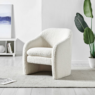 Sellner Upholstered Barrel Armchair