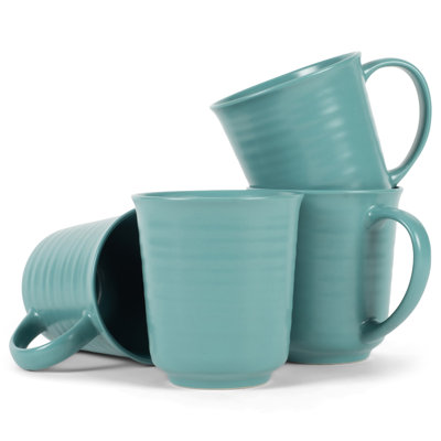 Mug 4-Pk Matte Glaze Finish 17 oz