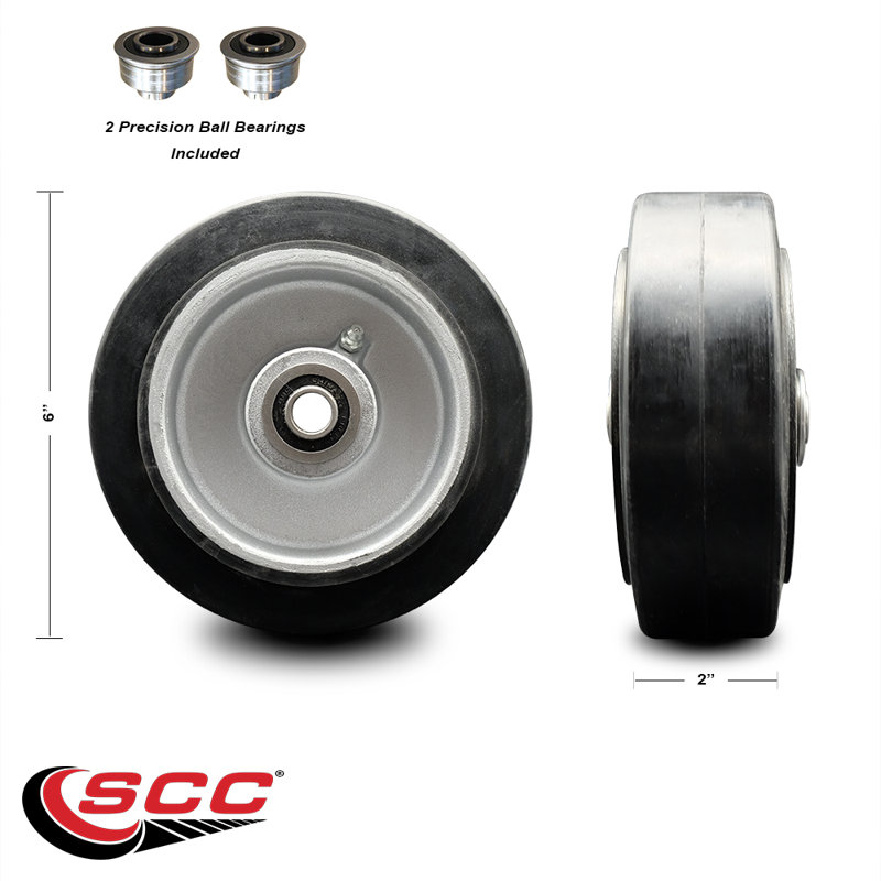 Rubber on Aluminum Wheel
