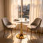 with Stainless Steel Base Dining Table