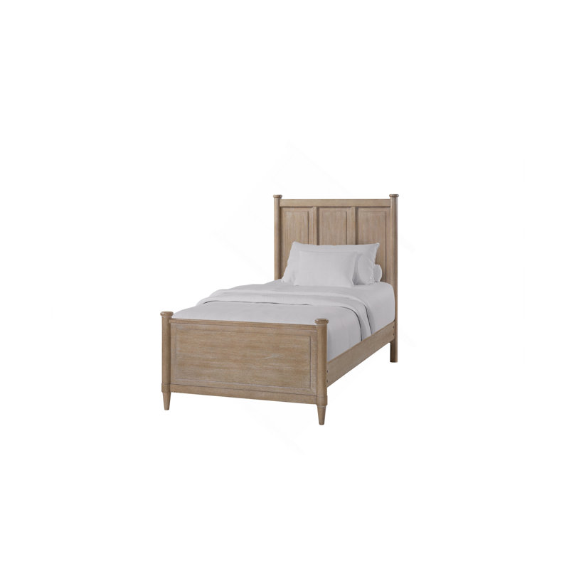 Lit en placage Mindi sans lit gigogne, Lit simple
