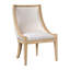 Chaise rembourrée avec garniture cloutée