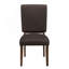 Ensemble de chaises de salle à manger rembourrées en tissu 2 pièces