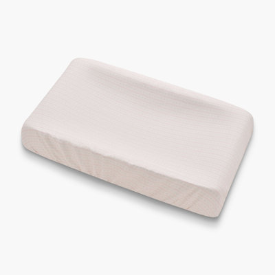 Petal Scallops Changing Pad Cover, Pink