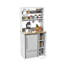 Bakers Rack Mini Fridge Cabinet Stand With Power Outlet