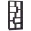 8-Shelf Cappuccino Geometric Bookcase-1328829886