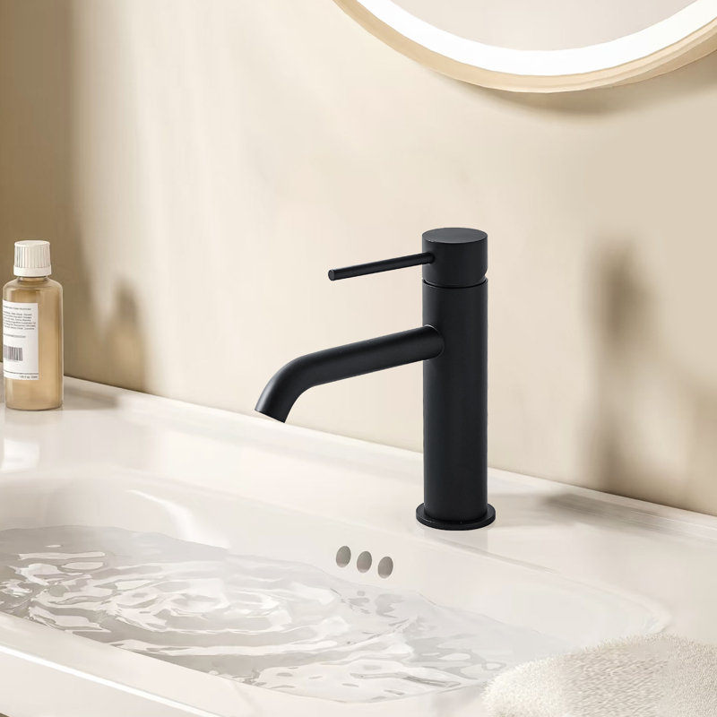 Robinet de salle de bain, Noir mat