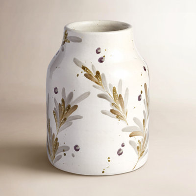 Nyota 11.75'' Handmade Terracotta Table Vase