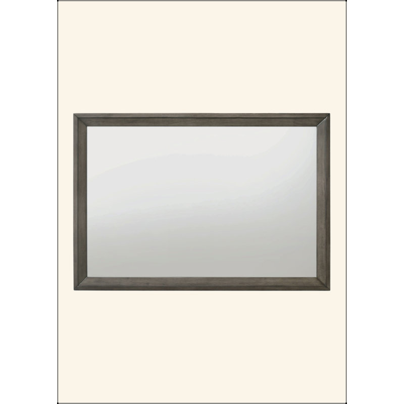 Miroir à finition chêne gris
