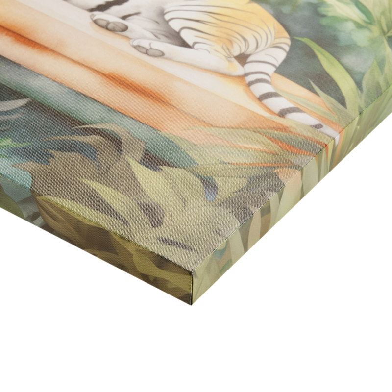 Majestic Tiger Green Jungle Canvas Wall Art, 16" x 20"