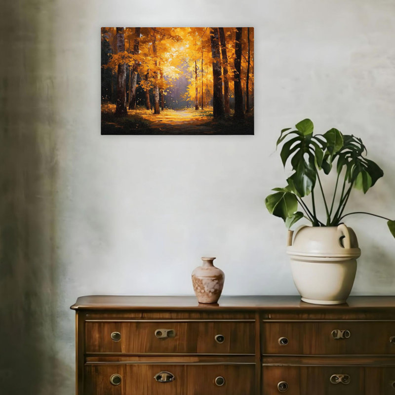 Art automnal sur toile sans cadre 24 "x 20"