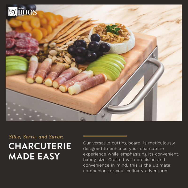 Cucina Culinarte Kitchen Cart with Maple Top