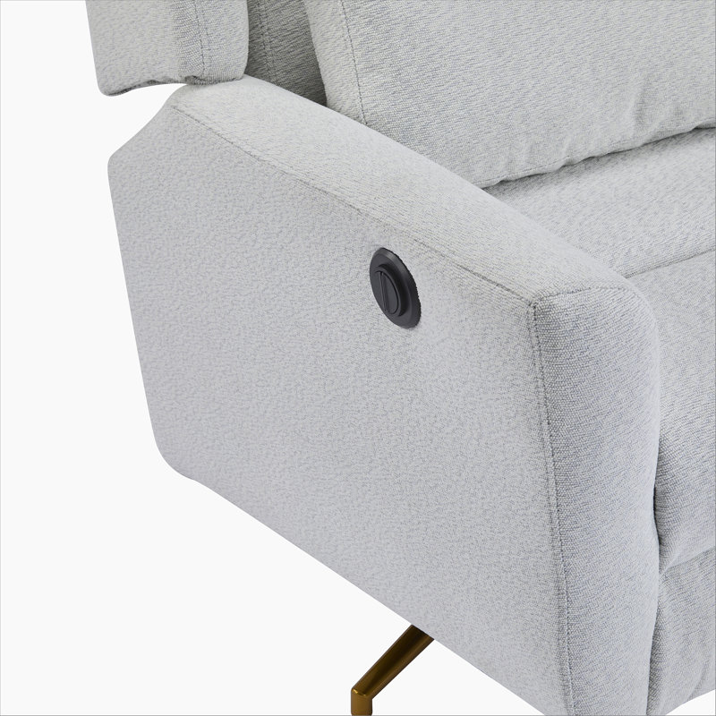 Electric Lift Recliner Chair With Remote Control, Comfortable And Supportive For Elderly And Injured, Light Gray