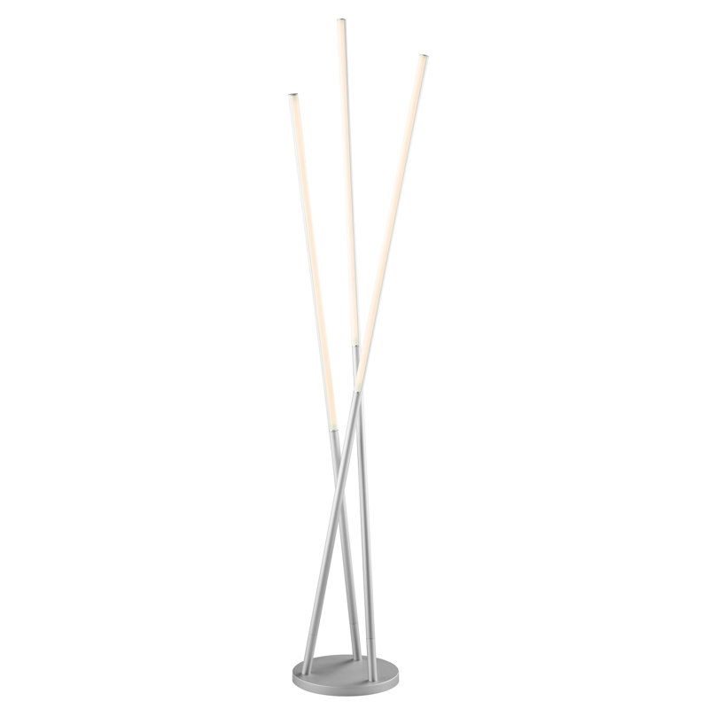 Lampe sur pied de fantaisie 63,5 po Lites, Argent