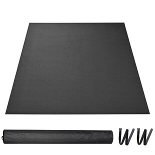 YR Extra Large Yoga Mat 6'x4' Thick Workout Mats 1/2 Soft Foam Indoor  Pilates Cardio Exercise Black