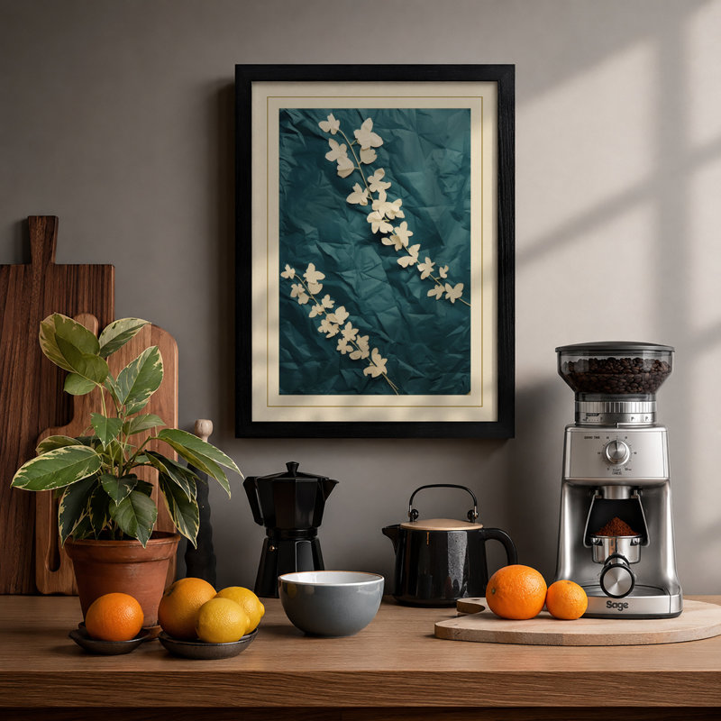 Jasmine Study Botanical - Print, Black, A4 - 29.7 x 21.0 cm